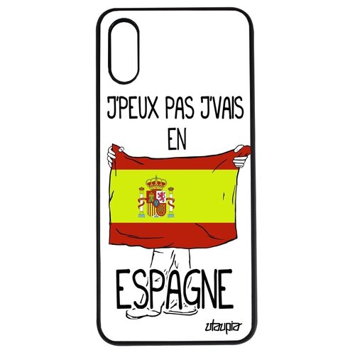 фото Необычный чехол на телефон // xiaomi redmi 9a // "еду в испанию" рисунок патриот, utaupia, белый