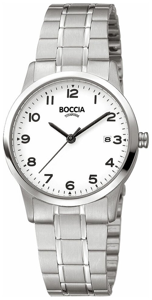 Наручные часы BOCCIA Circle-Oval, серебряный, белый
