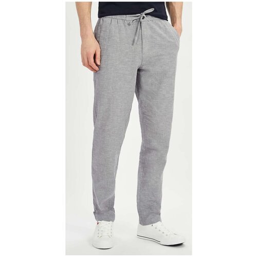 фото Брюки baon мужские, модель: b7922203, цвет: deep navy melange, размер: s