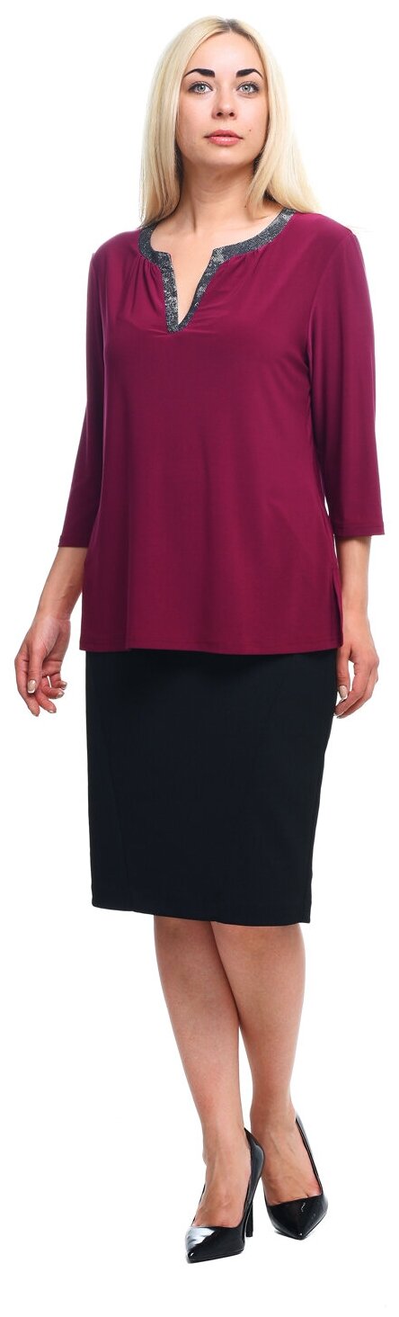 Блуза  Olsi, размер 50, бордовый