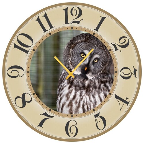фото Svs настенные часы svs 3002230 сова