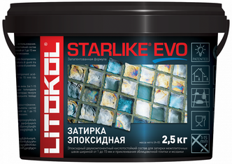 LITOKOL STARLIKE EVO инновационная эпоксидная затирка (старлайк ЭВО) S.700 CRYSTAL, 2,5кг