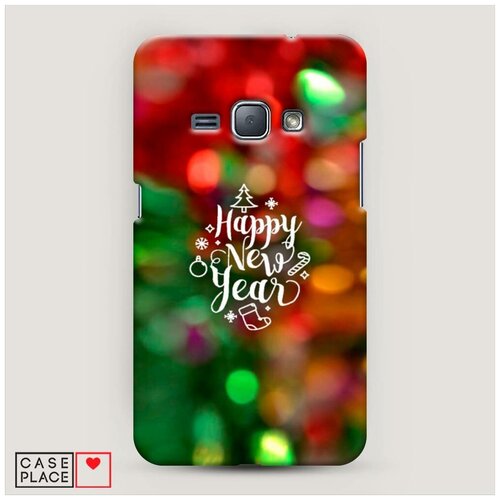 фото Чехол пластиковый samsung galaxy j1 2016 новый год на елке case place
