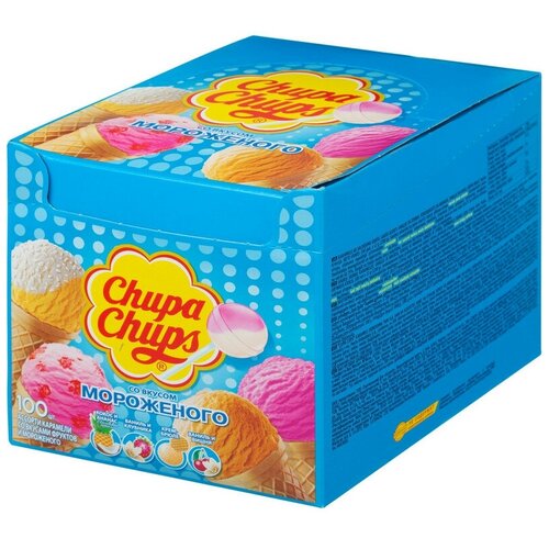 Карамель Chupa Chups Мороженое 12X100 (нов ШБ) ШК pvm 8252776