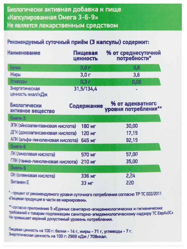 Кислоты полиненасыщенные жирные Omega 3-6-9, 90 капс Mychoice - фото №4