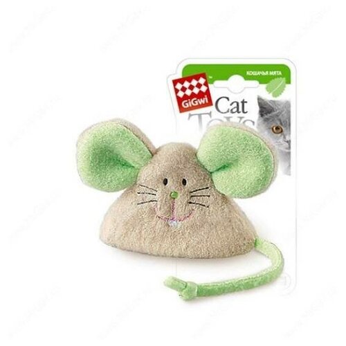 Игрушка для кошек Мышка GiGwi с кошачьей мятой gigwi gigwi мышка игрушка с кошачьей мятой 8×8 см 20 г