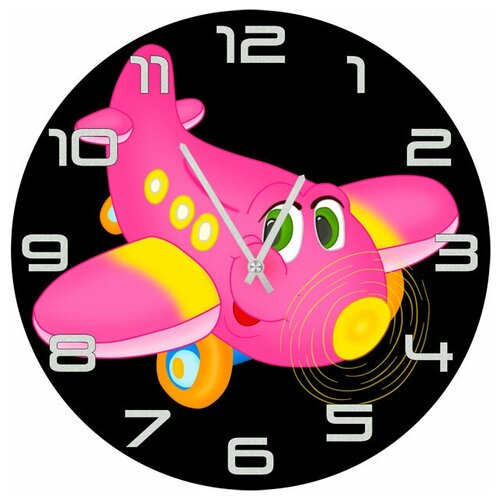 фото Svs настенные часы svs 3002635 живой самолетик