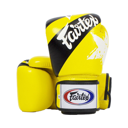 фото Боксерские перчатки fairtex bgv1 nation prints жёлтые (12 унций)