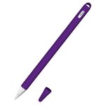 Силиконовый чехол GSMIN Pens для Apple Pencil 2nd Generation (Фиолетовый) - изображение