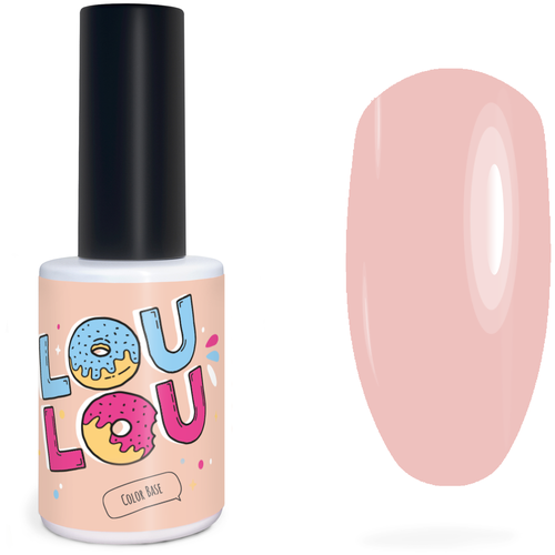 LOU LOU Базовое покрытие Color Base 2 в 1, №4, 10 мл, 60 г лак cosmolac неоновая камуфлирующая каучуковая база полцарства за морковку