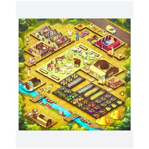 Ферма магнитная игра Geo Puzzle