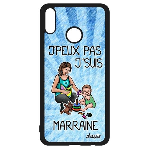 фото Противоударный чехол на смартфон // honor 8x // "не могу - стала крестной!" юмор мать, utaupia, голубой