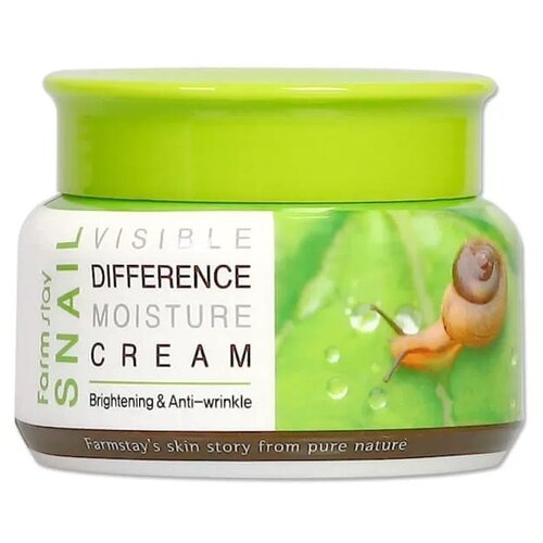 Farmstay Snail Visible Difference Moisture Cream Увлажняющий крем с улиточным муцином, 100 мл farmstay visible difference moisture cream snail увлажняющий крем для лица с улиточным муцином 100 мл