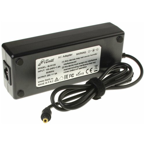 Блок питания iBatt iB-B1-R135 20V 6A, 120W, разъём 5.5*2.5 mm для Fujitsu-Siemens PA-1121-02 блок питания для ноутбука asus 20v 6a штекер 4 5x3 0 120w 1 шт