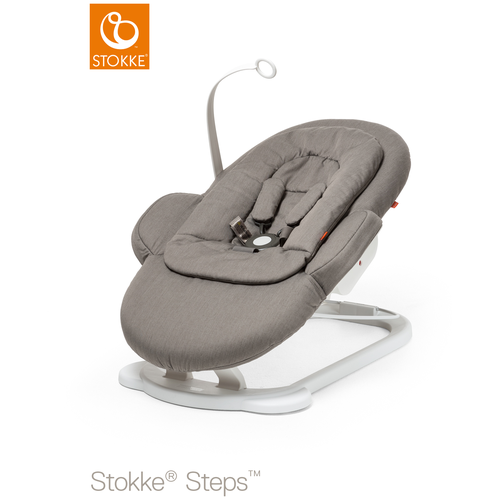 фото Stokke steps bouncer, шезлонг серый