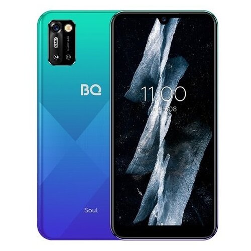 Смартфон BQ 6051G Soul 2/32 ГБ, 2 SIM, ocean blue новейший смартфон hauwei p50 pro 7 3 дюйма аккумулятор 8000 мач android 11 0 16 512 гб 32 мп 64 мп hd камера горячая модель смартфоны max