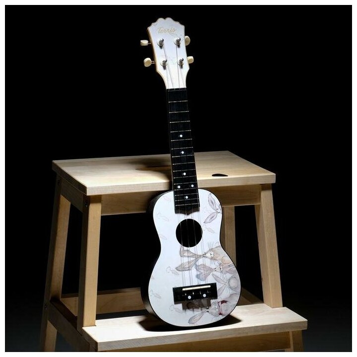 Музыкальный инструмент TERRIS Гитара гавайская Укулеле сопрано PLUS-70 BUNNY - фотография № 16