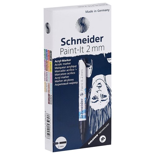 фото Schneider набор акриловых маркеров paint-it 310 (120149), 5 шт., белый