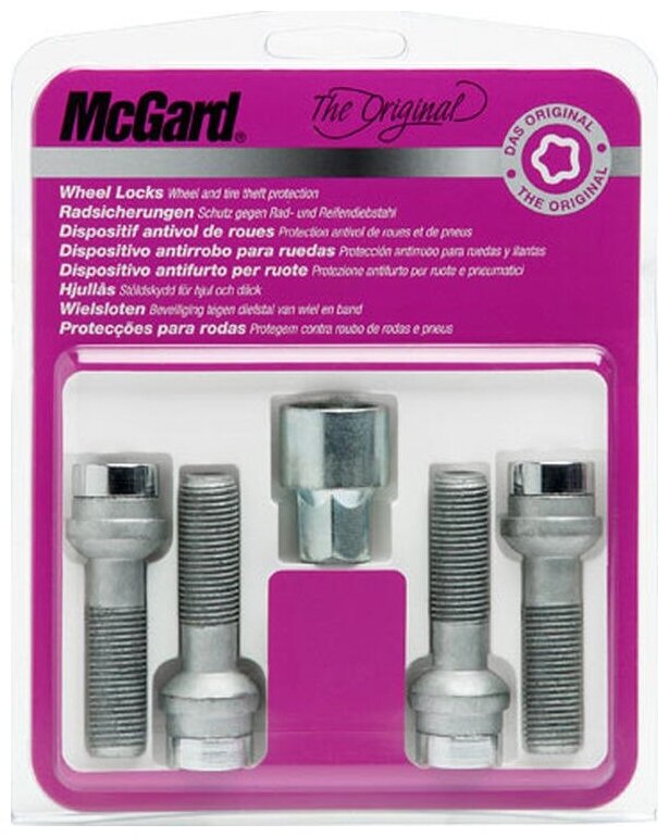 Болты-секретки McGard 28018SU M14x1.5 L26.7mm S17mm