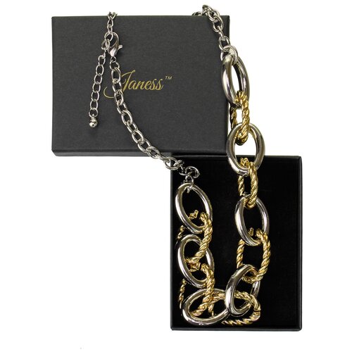 Цепочка женская Janess JAN-00016-CHA с комбинированными звеньями