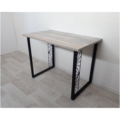 Стол в стиле Loft, столешница цвета Бетон