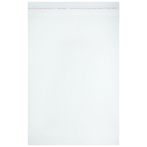 Пакет фасовочный ПП с клеевым клапаном, 30х40+5 см, 25 мкм, 100 шт.