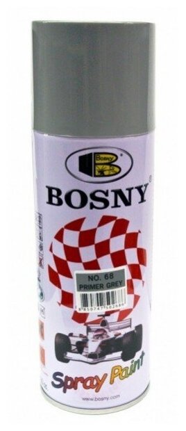 BOSNY 68 Грунт серый аэрозоль 400мл BOSNY