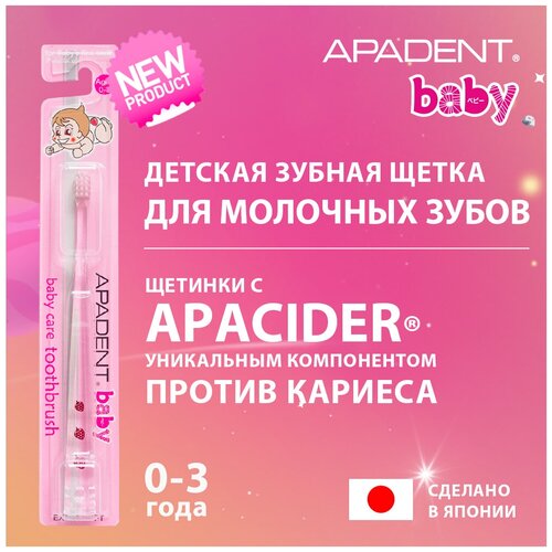 Детская зубная щётка 0-3 лет Apadent Baby экстрамягкая