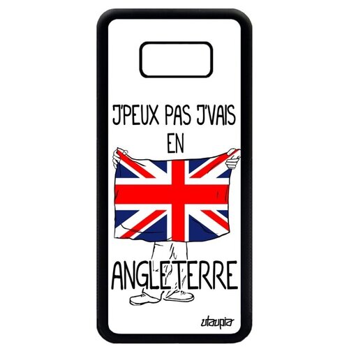 фото Чехол на смартфон // galaxy s8 plus // "еду в англию" надпись флаг, utaupia, белый