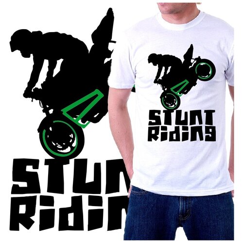 Мотофутболкa STUNTRIDING Green MOTOMAIKA (L)