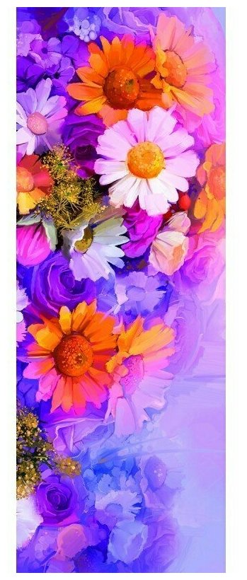 Фотообои Milan Полевые цветы M 110 100х270 см виниловые на флизелиновой основе