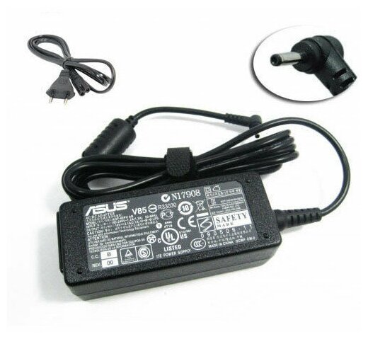 Для ASUS Eee PC 1001PXD Зарядное устройство блок питания ноутбука (Зарядка адаптер + сетевой кабель/ шнур)