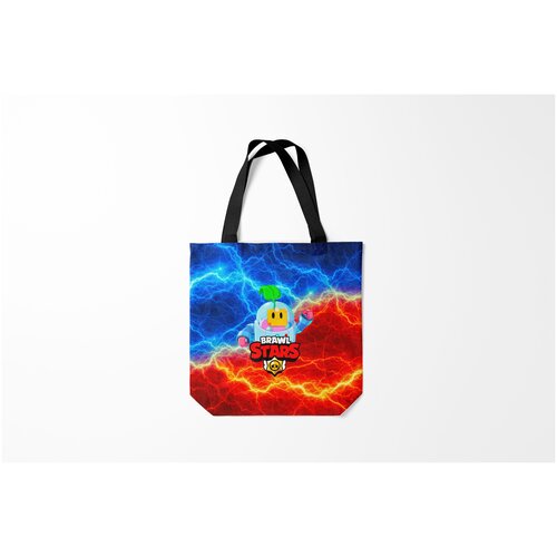 фото Сумка-шоппер / 40х40 см / геймерам / brawl stars sprout burnettie