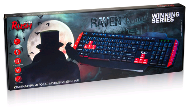 Игровая клавиатура Smartbuy RUSH Raven 200 USB (черный)