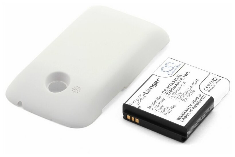 Усиленный аккумулятор для HTC Desire C (BA S850, BL01100)