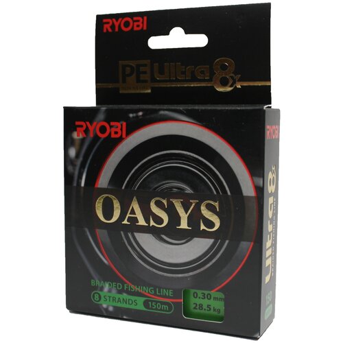 плетеный шнур для рыбалки ryobi oasys dark green 0 30mm 150m Плетеный шнур RYOBI OASYS Dark Green 0,30mm 150m