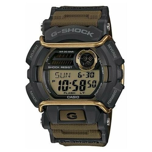 Наручные часы CASIO G-Shock GD-400-9E, черный, коричневый