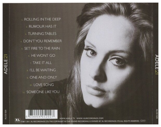 Adele - 21/ CD [Jewel Case/24-page Booklet](Original, 1st Edition 2011)