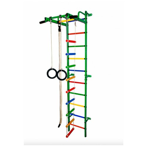 фото "детский спортивный комплекс ""формула здоровья"" карапуз-5а плюс green/rainbow"