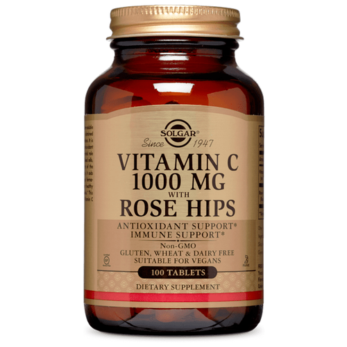 Таблетки SOLGAR Vitamin C with Rose Hips 1000 мг, 315 г, 100 шт.