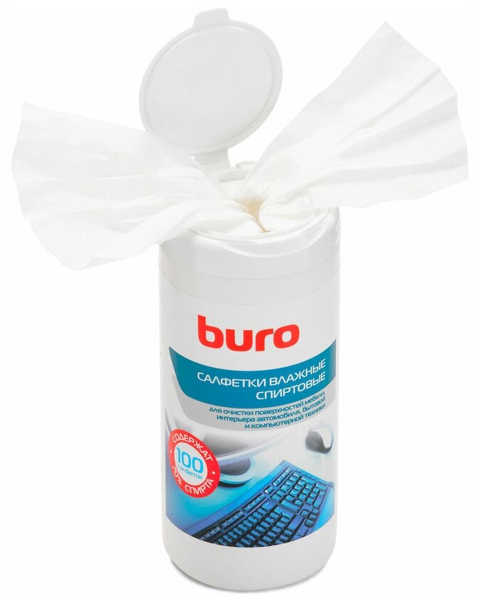 Салфетки влажные Buro BU-AN32 антибактериальные 100шт