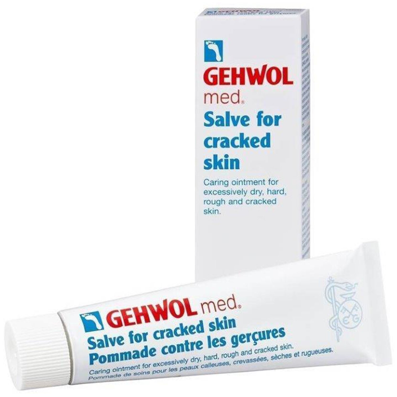 Мазь от трещин Gehwol Med Salve For Cracked Skin для грубой кожи ног 125 мл