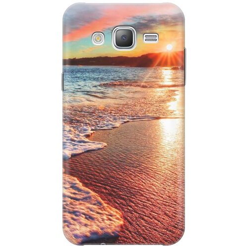 фото Силиконовый чехол на samsung galaxy j5 (2015) / самсунг джей 5 2015 с принтом "залитый светом пляж gosso