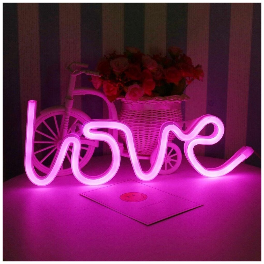 LED светильник "LOVE" - фотография № 3