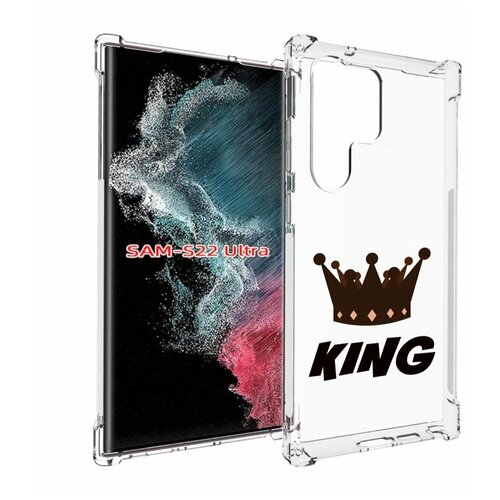 чехол mypads корона короля черный для samsung galaxy xcover pro 1 задняя панель накладка бампер Чехол MyPads корона-короля-черный для Samsung Galaxy S23 Ultra задняя-панель-накладка-бампер