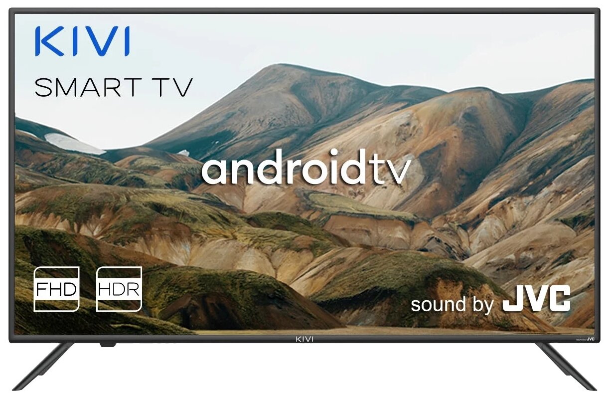 Телевизор KIVI 40F740LB, 40'' (101 см), 1920x1080, FullHD, 16:9, SmartTV, WiFi, черный