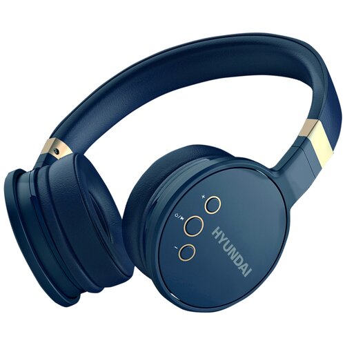 Гарнитура накладные Hyundai H-HP300B черный беспроводные bluetooth оголовье 113900₽