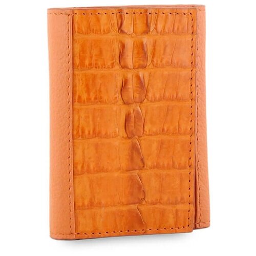 фото Ключница exotic leather, натуральная кожа, оранжевый