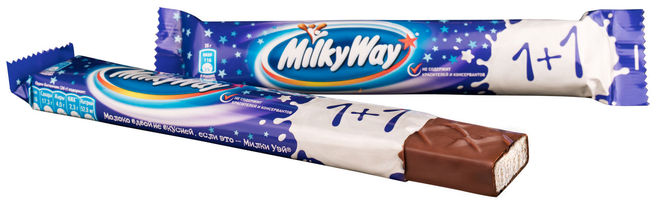 Батончик Milky Way 1+1 52 г