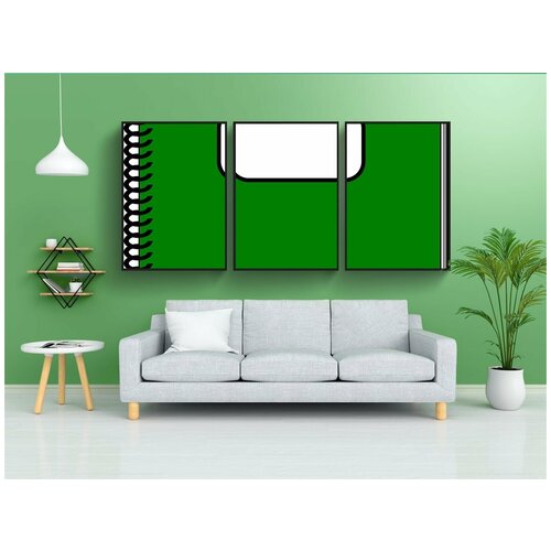 фото Набор модулных постеров для интерьера "ноутбук, офис, пишу" 60x90 см. в тубусе, без рамки lotsprints